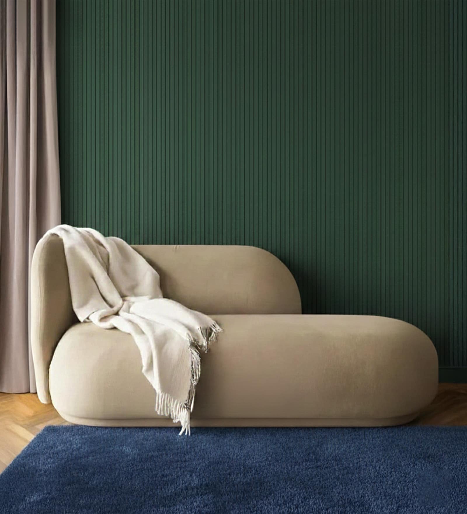 Elite Elegance Velvet Fabric 2 Seater Sofa In Beige Colour Elite Elegance Velvet Fabric 2 Seater Sofa In Beige Colour