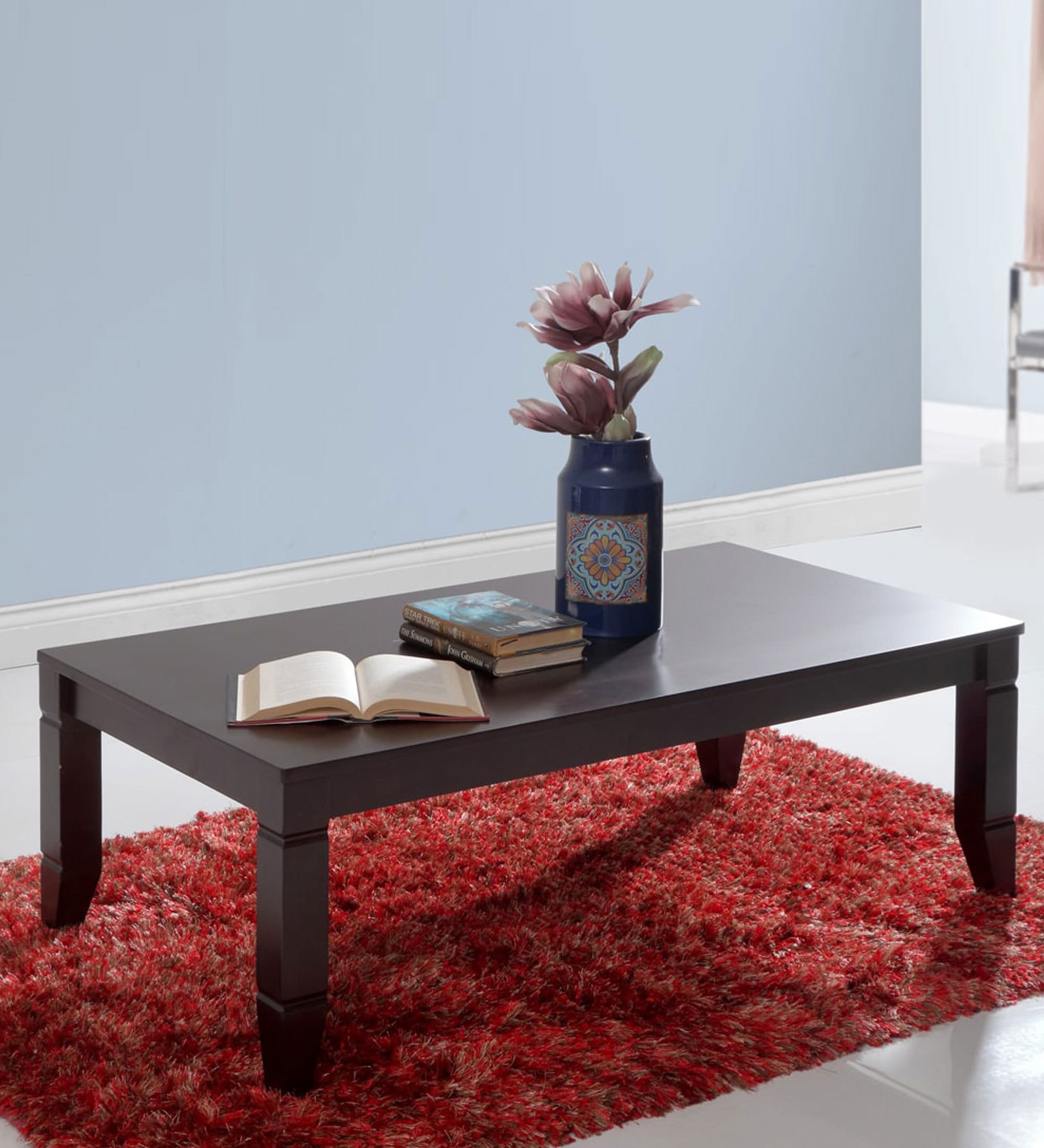 Buy Eliza Coffee Table in Walnut Finish by Evok Online Contemporary