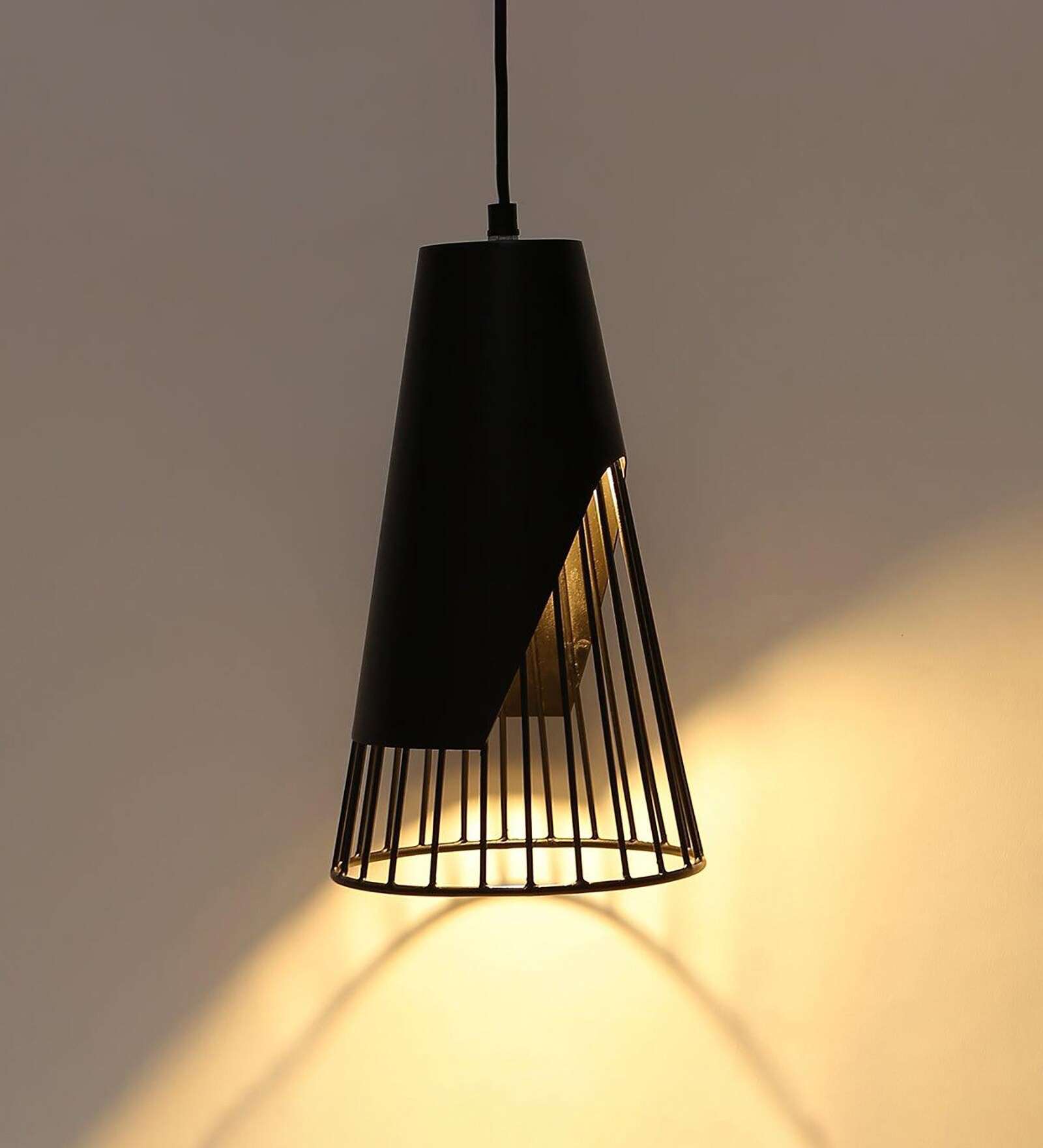 Ellen Black Mild Steel Hanging Light