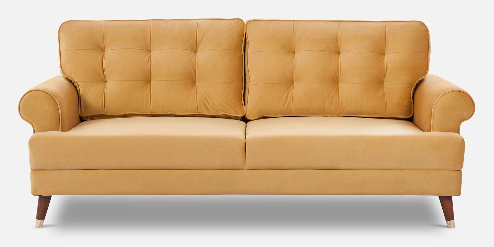 Elixir Three Seater Sofa in Mustard Colour