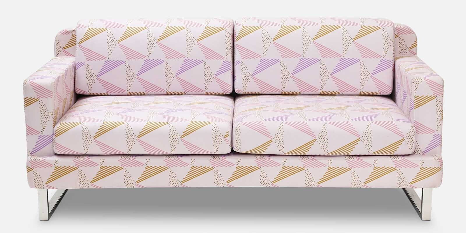 Madrid 3 Seater Velvet  Sofa In Abstract Print 
