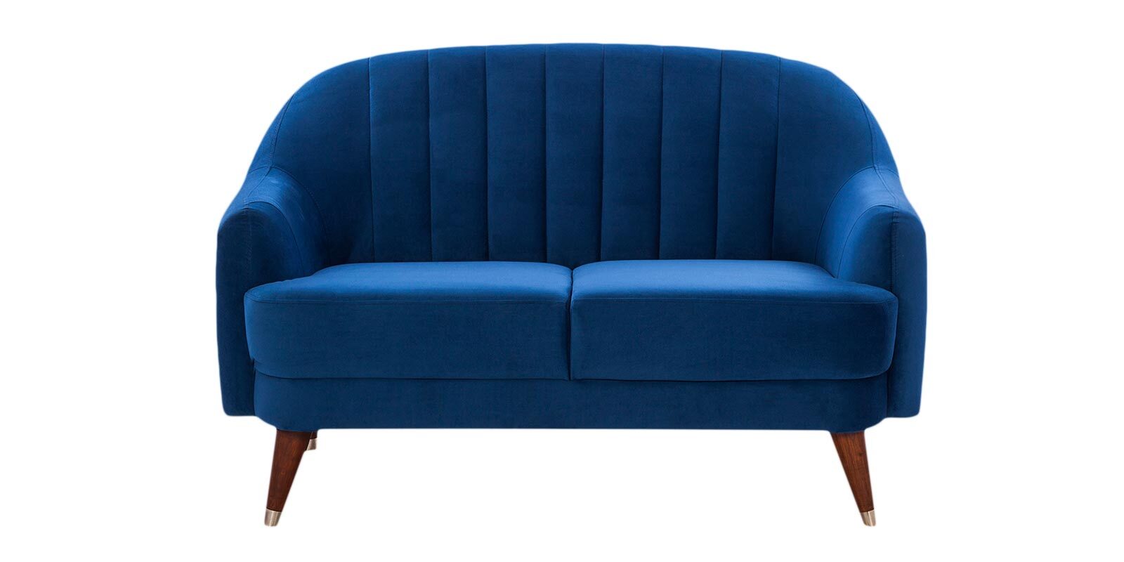 Buy Elle Velvet 2 Seater Sofa in Blue Colour at 70 OFF by HomeTown