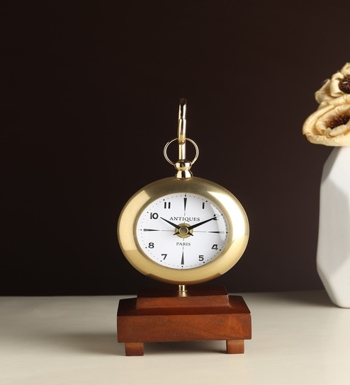 Gold Eldora Table Clock