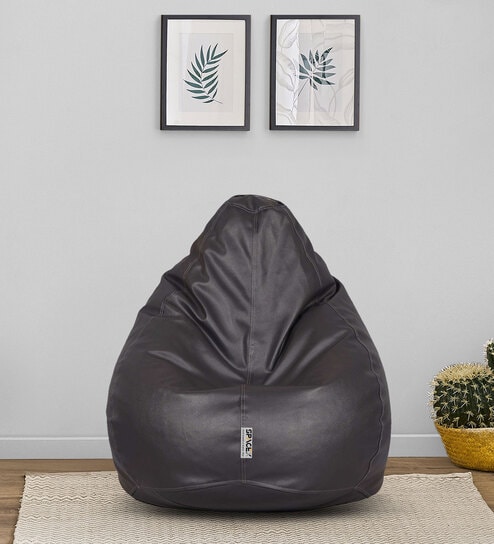 Buy Vplanet Cotton Triangle XXXL Bean Bag Cover with Ottoman in Grey Colour  Online at Best Prices in India - JioMart.