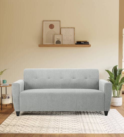 Elegance 3 Seater Sofa In Grey Colour