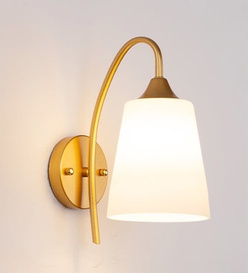 Elegant Decorative Wall Sconce Light Fixture with PVC Plastic Shade Gold Finish Metal Wall Lamp