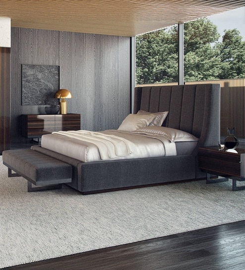 Elegant King Sized Bed with Hydraulic Storage