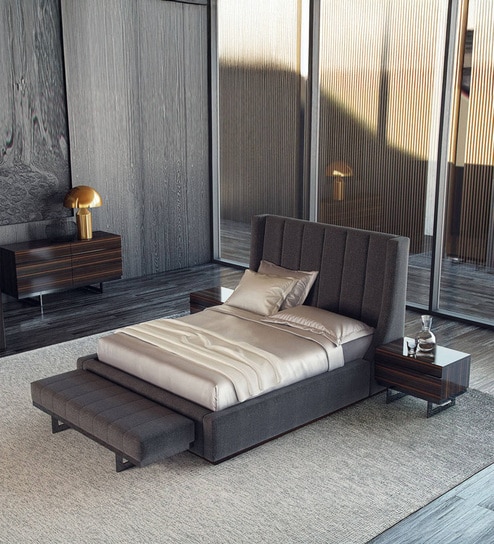 Elegant Queen Sized Bed with Hydraulic Storage