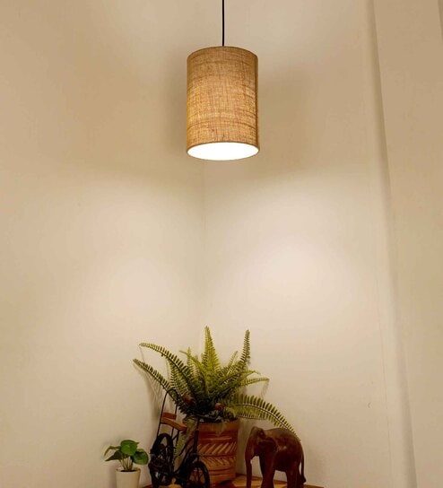 Elementary Jute Shade Single Hanging Light-image-7