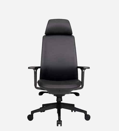 Elentra Office Chair High Back Chair In Grey Finish