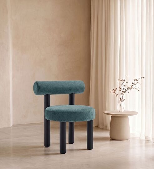 Eleto Minimal Dining Chair In Blue Colour