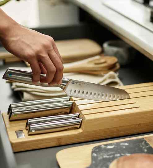 Elevate Steel Knives Bamboo Store 5Pcs