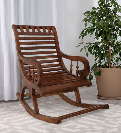 Buy Eli Rocking Chair In Natural Finish By Make Home Happy