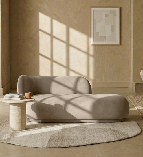 Elite Elegance Velvet Fabric 2 Seater Sofa In Mouse Grey Colour