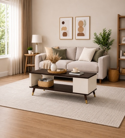 Elite Harmony Contemporary Luxury Centre Table In Off White Finish