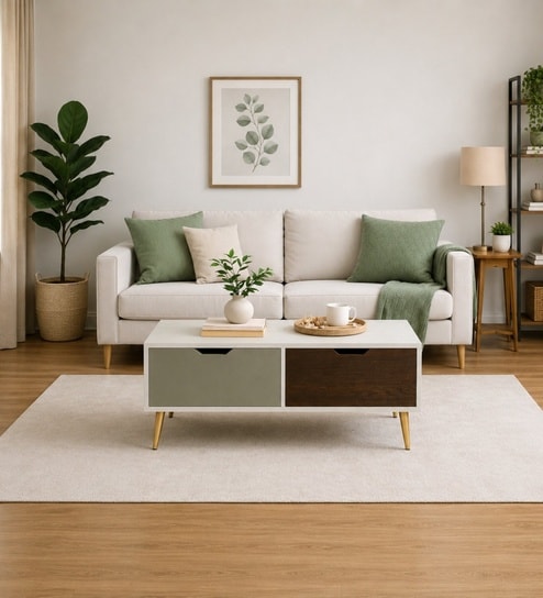 Elite Harmony Contemporary Luxury Centre Table In Off White Finish