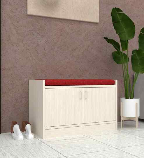 Ella 2 Door Multipurpose Cabinet with Cushion in Highland Pine Finish