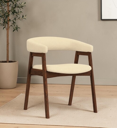 Elowen Sheesham Wood Chair In Beige Color