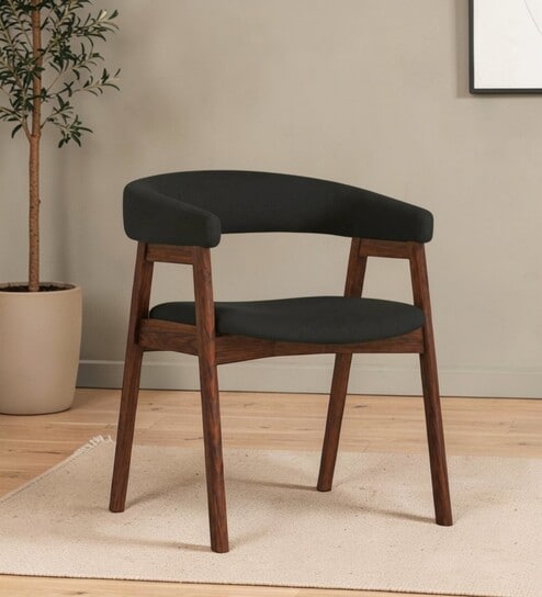 Elowen Sheesham Wood Chair In Grey Color
