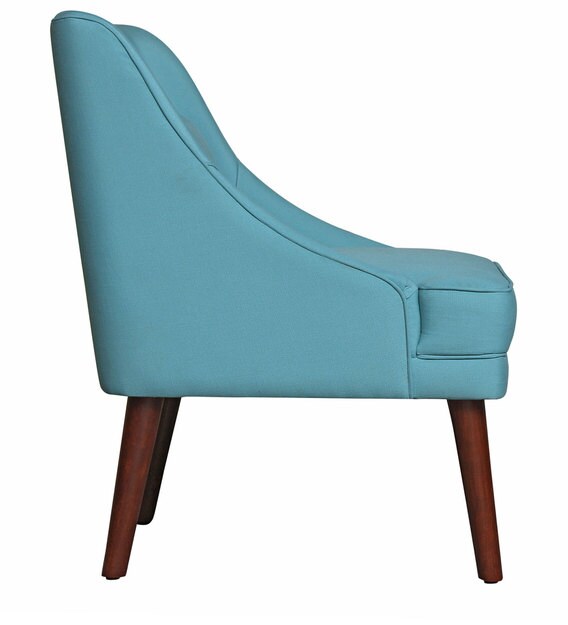 turquoise slipper chair