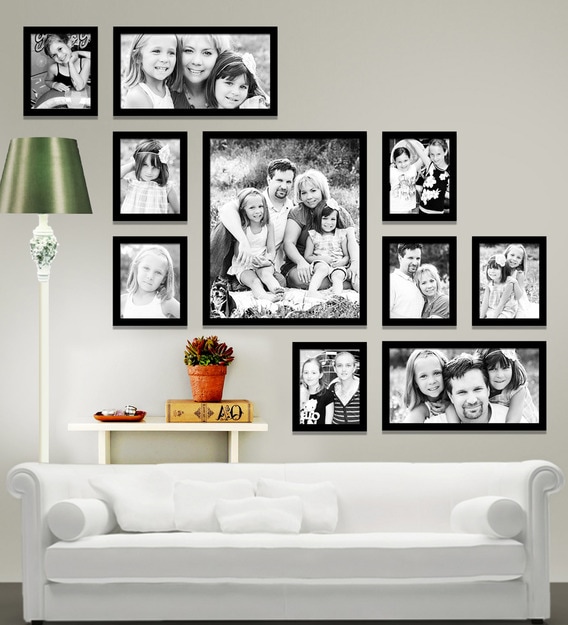 Buy Black Synthetic 70 X 1 X 54 Inch Group 10-B Wall Collage Photo ...