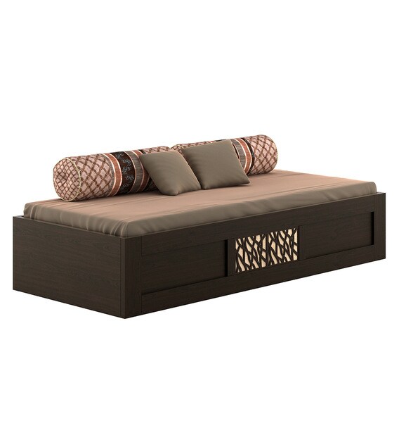 Buy Elegant Single Bed with Storage in Vermont Melamine Finish by