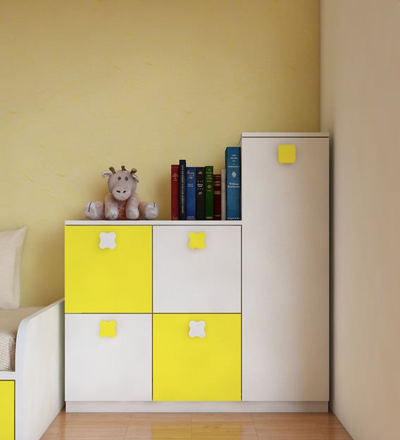 Buy Ellora Storage Cabinet In Yellow By Adona Online Kids Storage Cabinets Kids Storage Kids Furniture Pepperfry Product