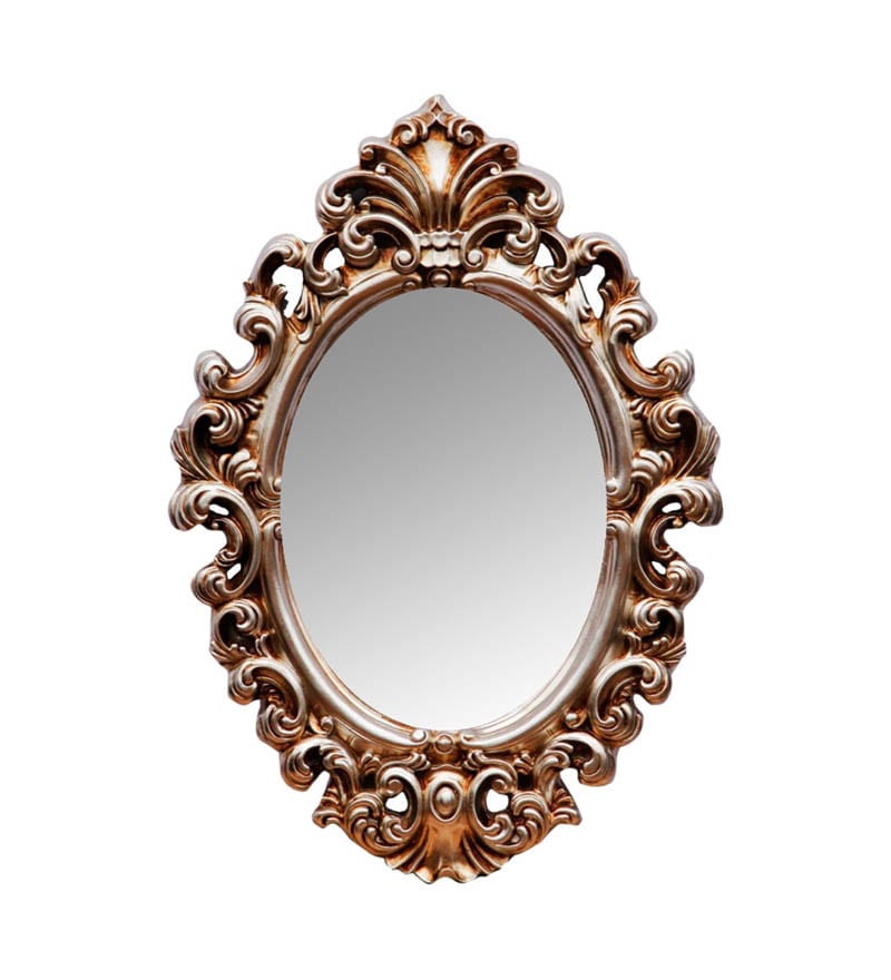 Buy Elegant Arts & Frames Oval Mirror Antique Gold in Colour Online ...