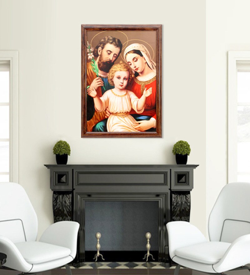 Buy Elegant Arts and Frames Canvas 22.5 x 30.5 Inch Holy Family Framed ...