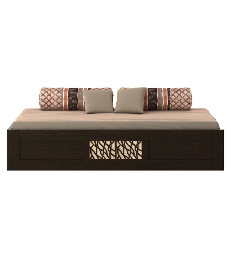 Buy Elegant Single Bed with Storage in Vermont Melamine Finish by