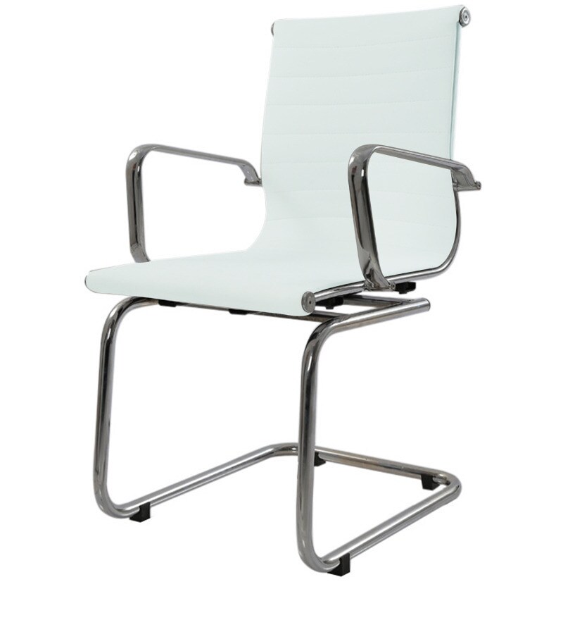 Buy Elegant Mid back Fixed Office Chair in White Colour by Ayrus Online