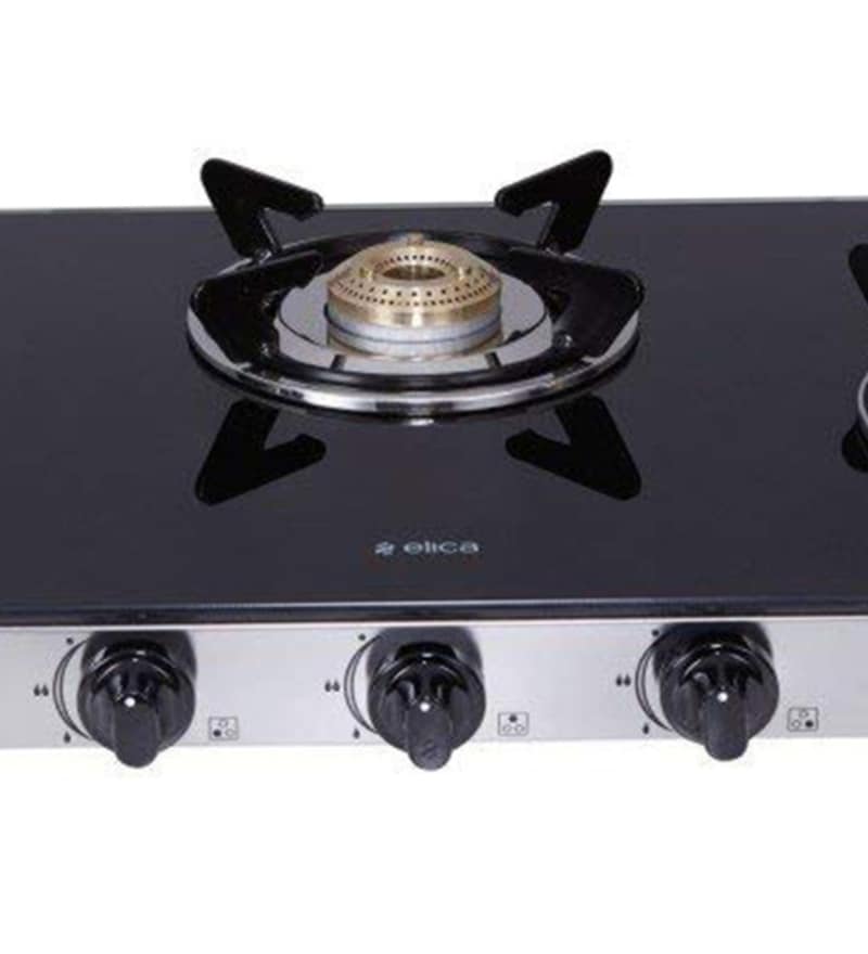 elica gas stove 773 ct vetro