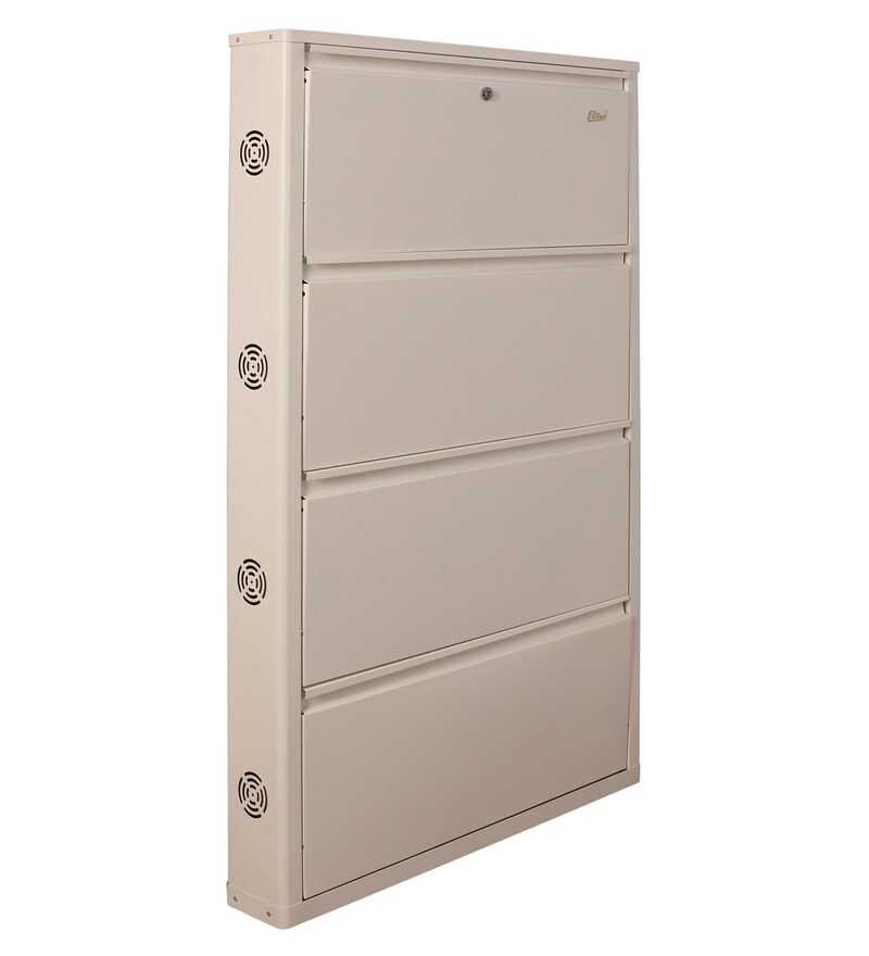 Buy Eliteo Metal White 4 Shelves Shoe Rack Online Modern Metal Shoe Racks Shoe Racks