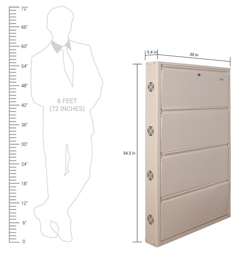 Buy Eliteo Metal White 4 Shelves Shoe Rack Online Modern Metal Shoe Racks Shoe Racks