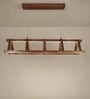 Elaine 36 Brown Wooden LED Hanging Lamp