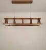 Elaine 36 Brown Wooden LED Hanging Lamp