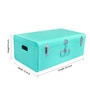 Elan Vintage Style Footlocker Metal Trunk
