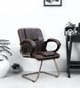 Elance Cantilever Chair in Dark Brown Colour
