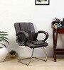 Elance Cantilever Chair in Dark Brown Colour