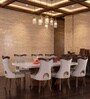 Elanor 8 Seater Dining Set In Beige Colour Elanor 8 Seater Dining Set In Beige Colour