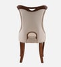 Elanor  Upholstery Fabric Dining Chair In Beige Colour
