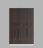 Elantra 3 Door Wardrobe Brown Flowery Wenge & Frosty White Finish