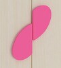 Elanza Kids 2 Door Wardrobe in Light Woodgrain & Pink Finish