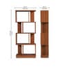 Elara Brown Colour Bookshelf In Walnut Finish With 4 Tier