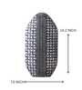 Elara Column Woven Resin Vase (Black)