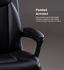 Elara High Back Leatherette Executive Chair In Black Color