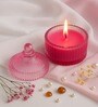 Elara Pink Quartz Candle in Jar