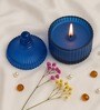 Elara Sapphire Bloom Candle in Jar