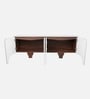 Elara TV Unit in Walnut & White Finish