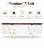 Elara TV Unit in Walnut & White Finish
